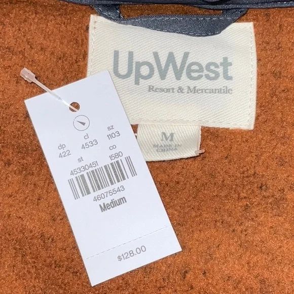 UpWest Adventure Fleece Jacket NWT
